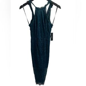 Lulu's Teal Lace Dress XS